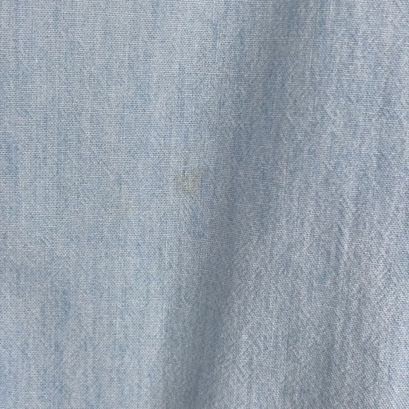 VTG 90s Embroidered Denim Christmas Cat Shirt 12 Holiday Festive Button Down - Picture 7 of 12